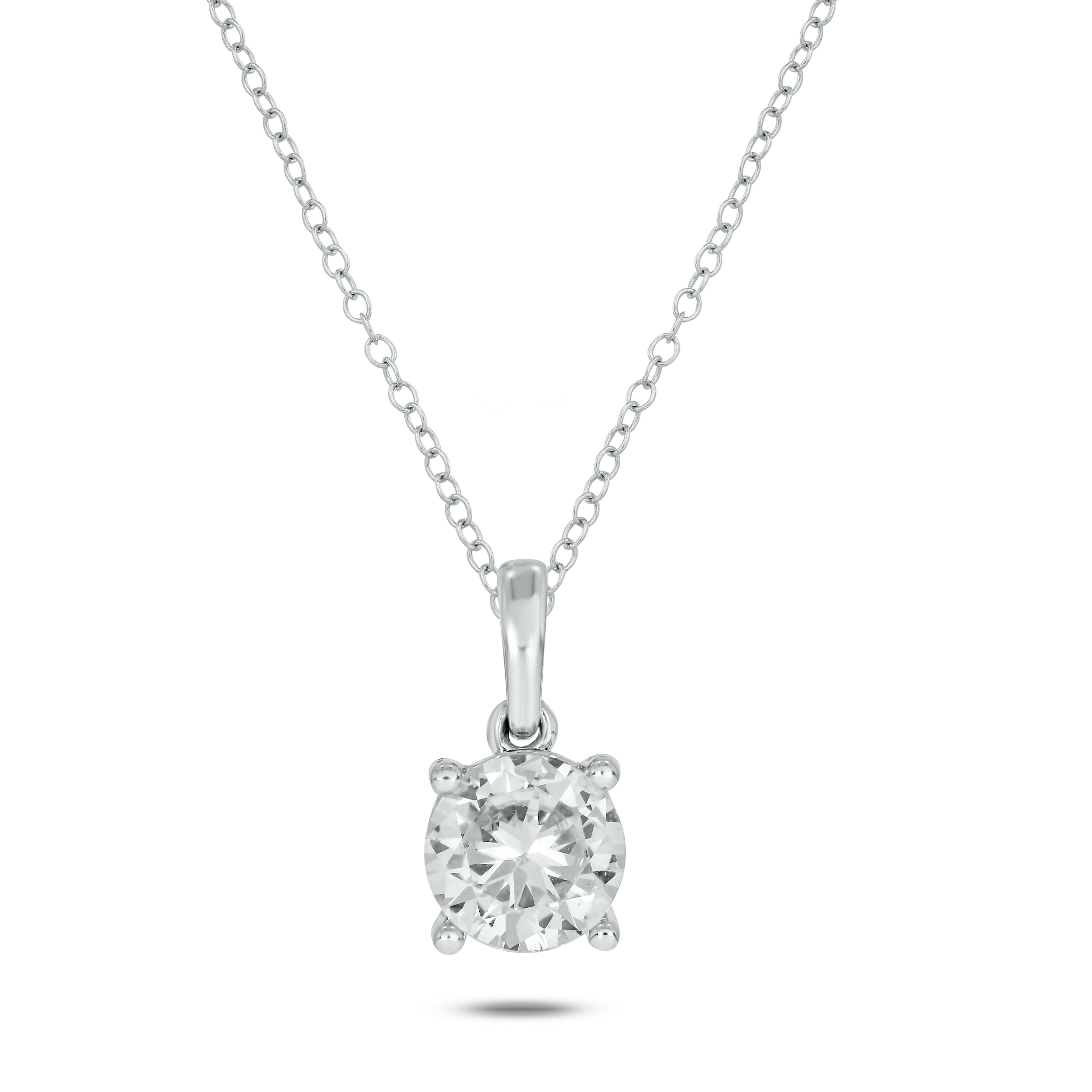 1 carat diamond shop necklace yellow gold